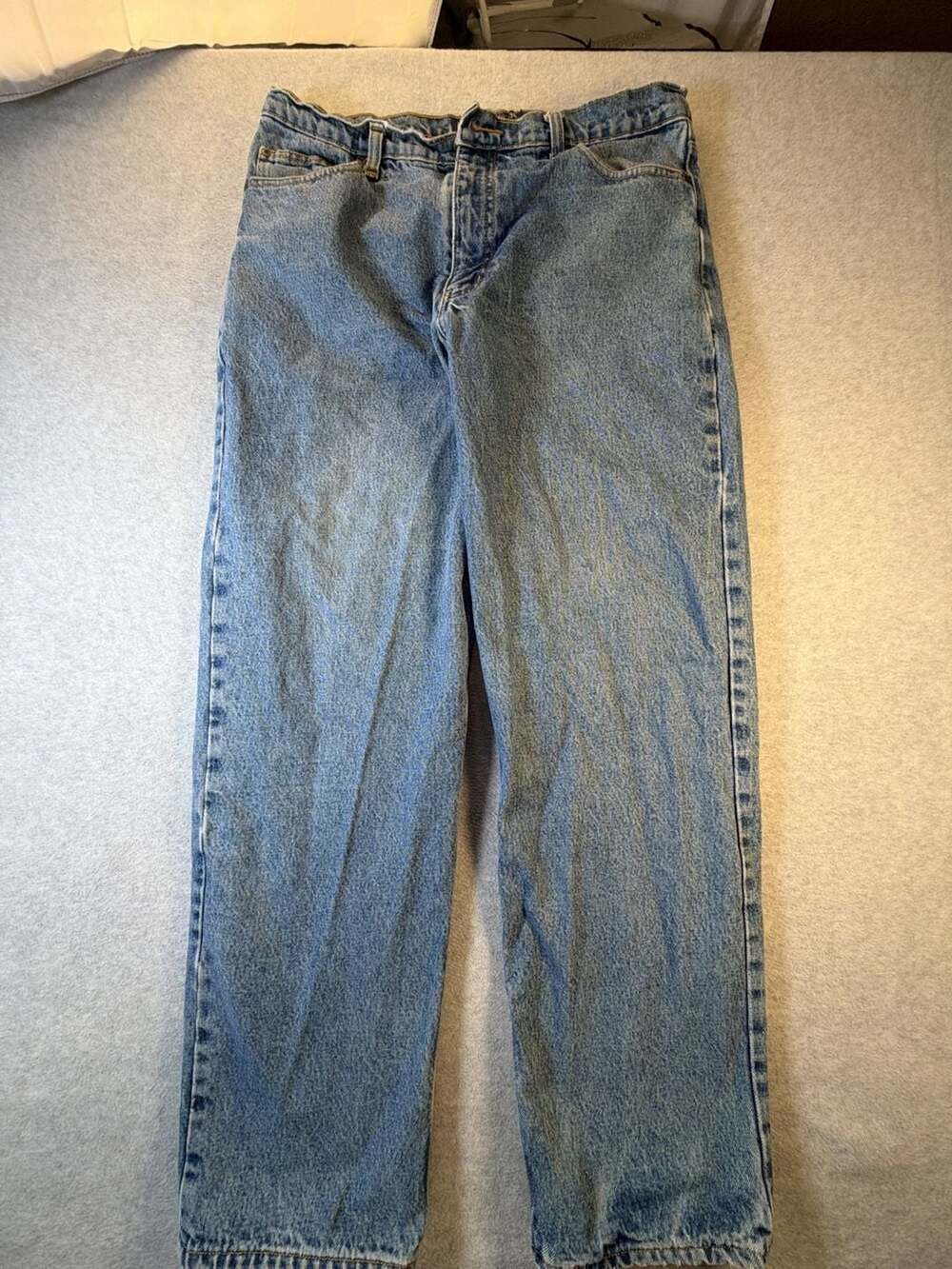 Army Navy Men's Straight Leg Flannel Lined Denim Jeans Size 36